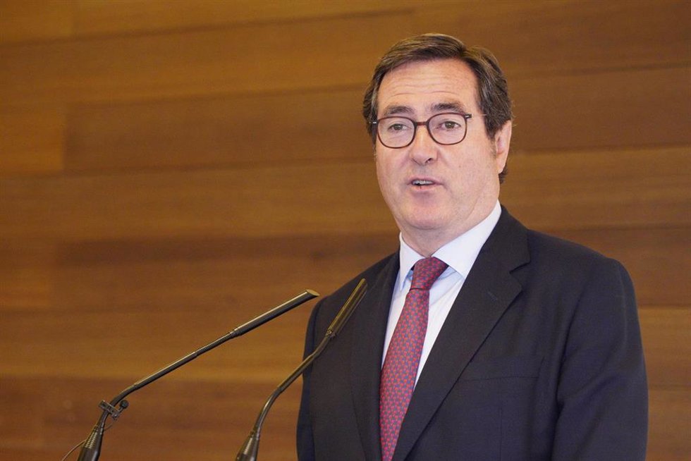 El presidente de CEOE, Antonio Garamendi