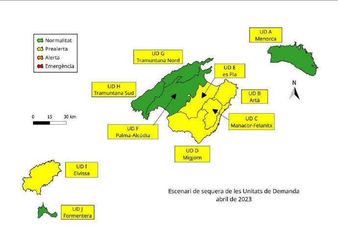 Las reservas hídricas de Baleares se mantienen al 62%.