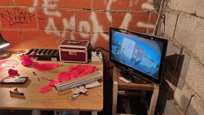 Imagen de uno de los garitos de droga intervenidos