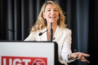 Díaz, sobre la ausencia del Gobierno en la firma del pacto de salarios: Lo importante es subir salarios, "no las fotos"