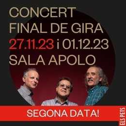 Cartell de la gira final d'Els Pets