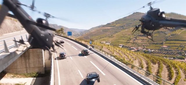 Fast X: Vin Diesel lanza a Jason Momoa un helicóptero en el nuevo clip Fast and Furious 10