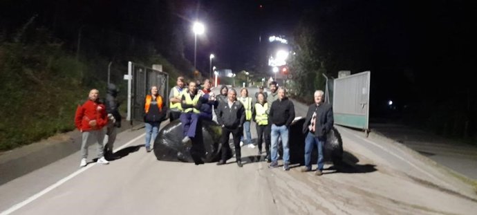 Huelga en la planta de residuos de Meruelo