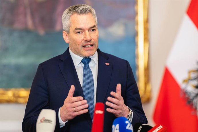 Archivo - Karl Nehammer, canciller de Austria