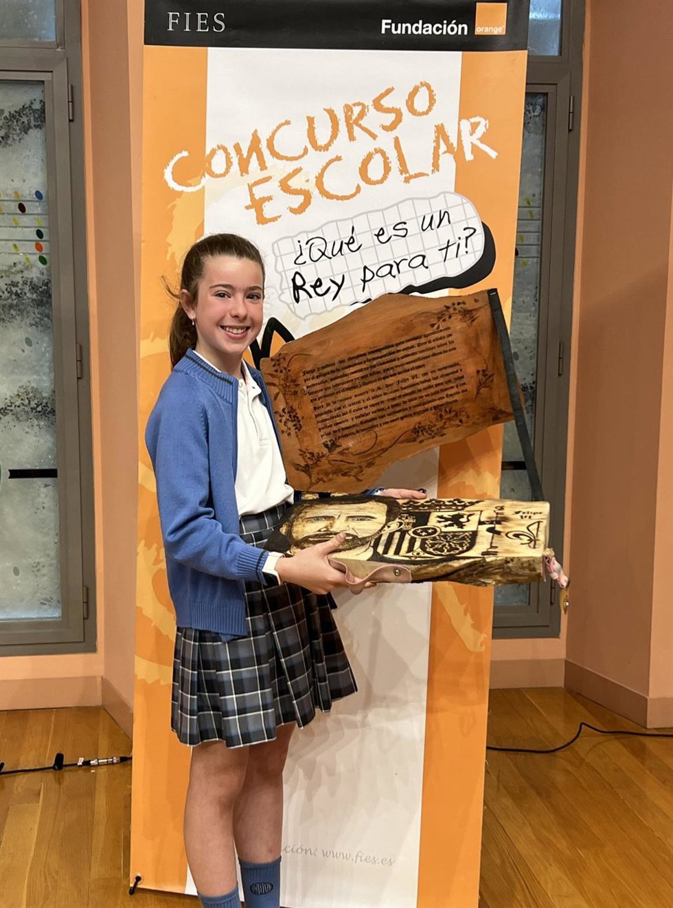 Una escolar de 6 de Primaria de Calahorra gana la 42 edición del certamen ¿Qué es un rey para ti? en La Rioja