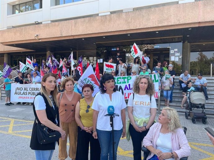 Toni Morillas, candidata de Con Málaga a la Alcaldía de la capital, en rueda de prensa
