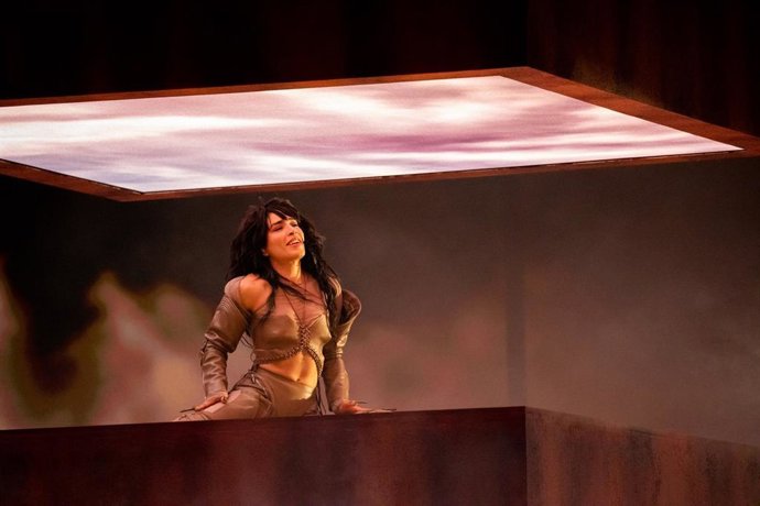 La cantante Loreen en un ensayo de Eurovisión 2023