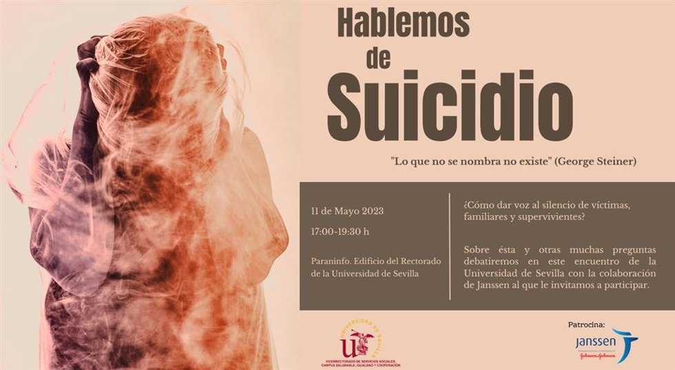 Cartel anunciador de la jornada 'Hablemos de suicidio'.