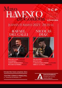 El Teatro Cómico se suma al mayo festivo cordobés con una noche flamenca con Rafa del Calli y Nicolás Díaz