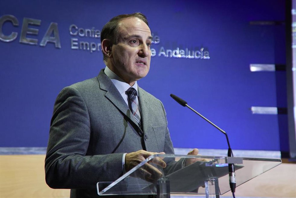 Archivo - El presidente de la Confederación de Empresarios de Andalucía (CEA), Javier González de Lara, en una foto de archivo
