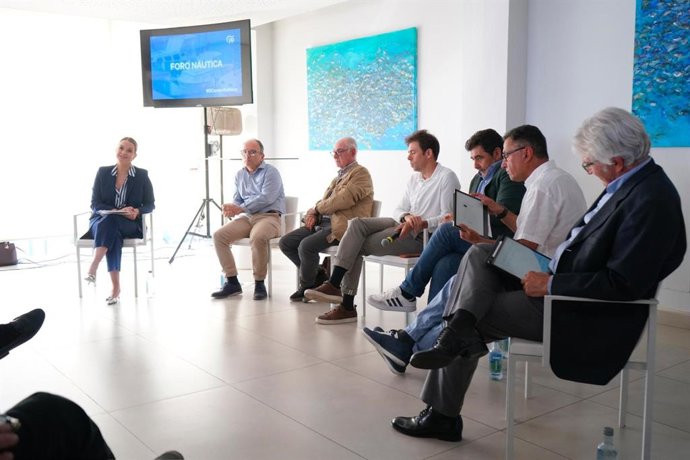 La presidenta del PP de Baleares y candidata a la presidencia del Govern, Marga Prohens, en el Foro Náutica.