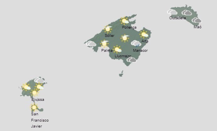 El tiempo hoy jueves, 11 de mayo, en Baleares.
