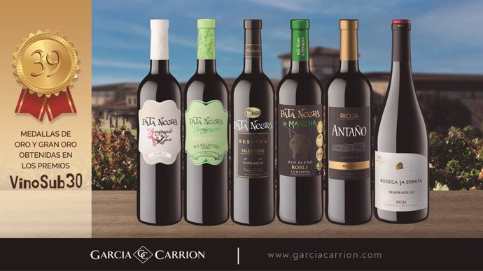 García-Carrión ha obtenido 39 premios, un 60% de los premios en el concurso VinoSub30. 