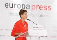 Chivite aspira a ser la lista más votada y pide el voto para no tener "dependencias externas" como Bildu