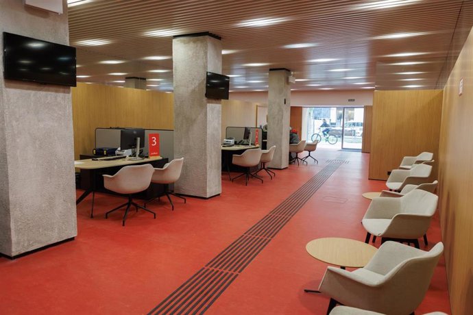 Interior de la oficina.