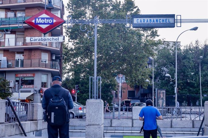 Archivo - Metro de de Carabanchel, Madrid (España), a 18 de septiembre de 2020.