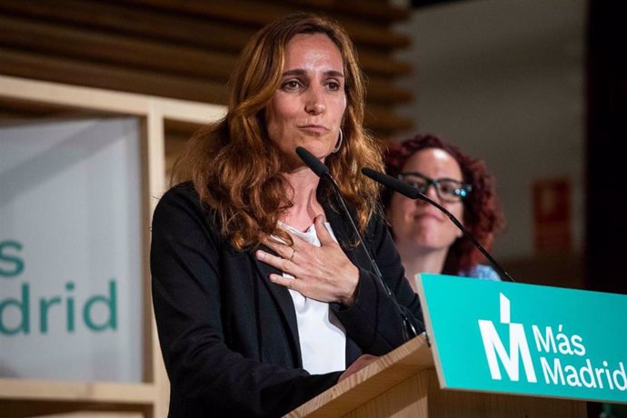 Mónica García durante un acto en Collado Villalba.