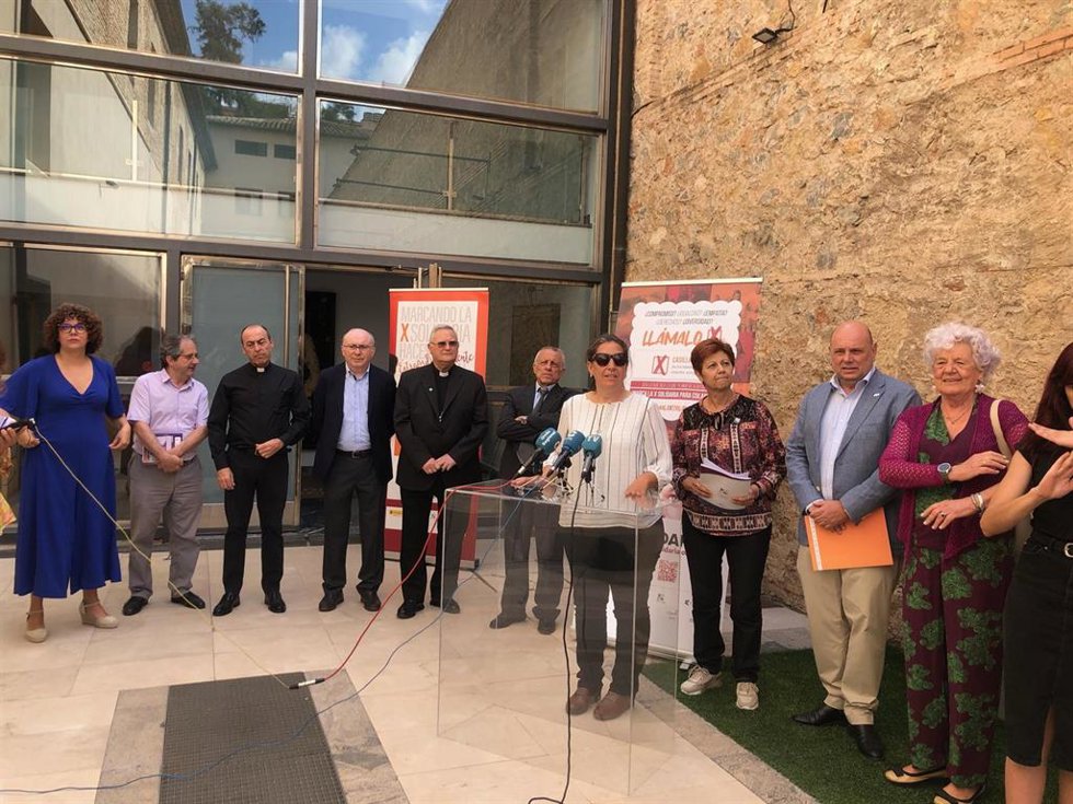 Presentación de la campaña informativa de la 'X Solidaria'