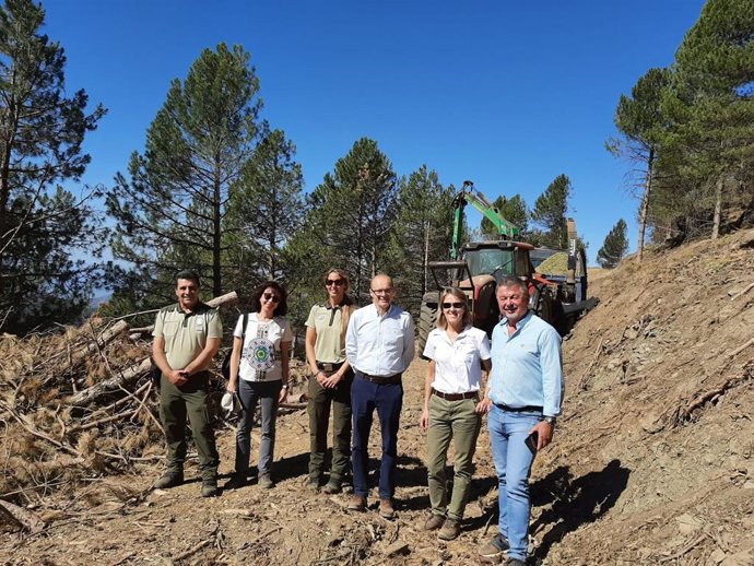 El delegado de Sostenibilidad realiza una visita técnica a las actuaciones de prevención de incendios