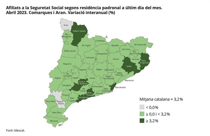 Variación por comarcas
