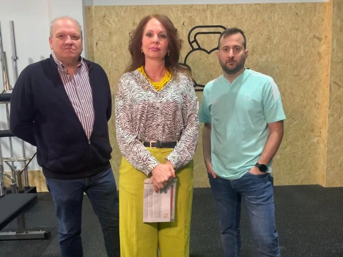 Raúl Machín, Carmen Herrarte y Alejandro Lahuerta.