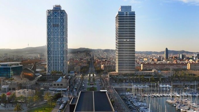 Vista aria de la ciutat de Barcelona