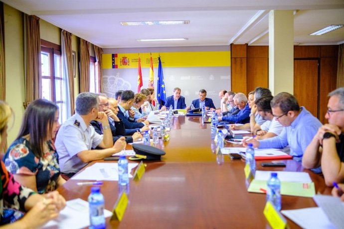 El delegado del Gobierno en Castilla-La Mancha, Francisco Tierraseca., preside la reunión de flujos migratorios