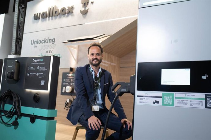 El country manager en España y Portugal de Walbox, Iván Tallón, durante el Automobile 2023.