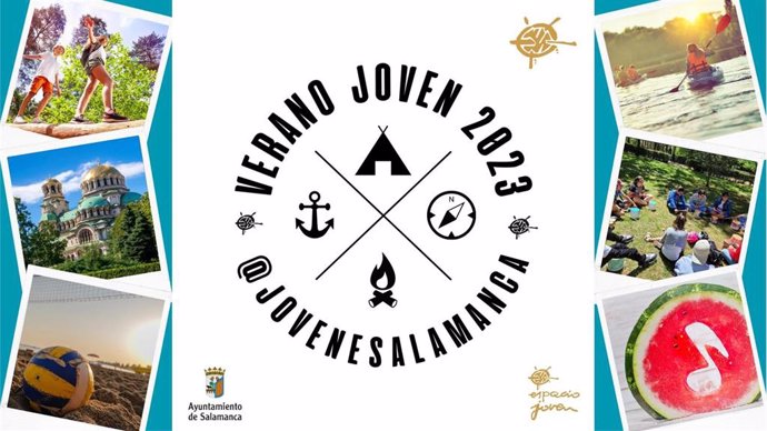 Cartel promocional del programa 'Verano Joven 2023' de Salamanca.