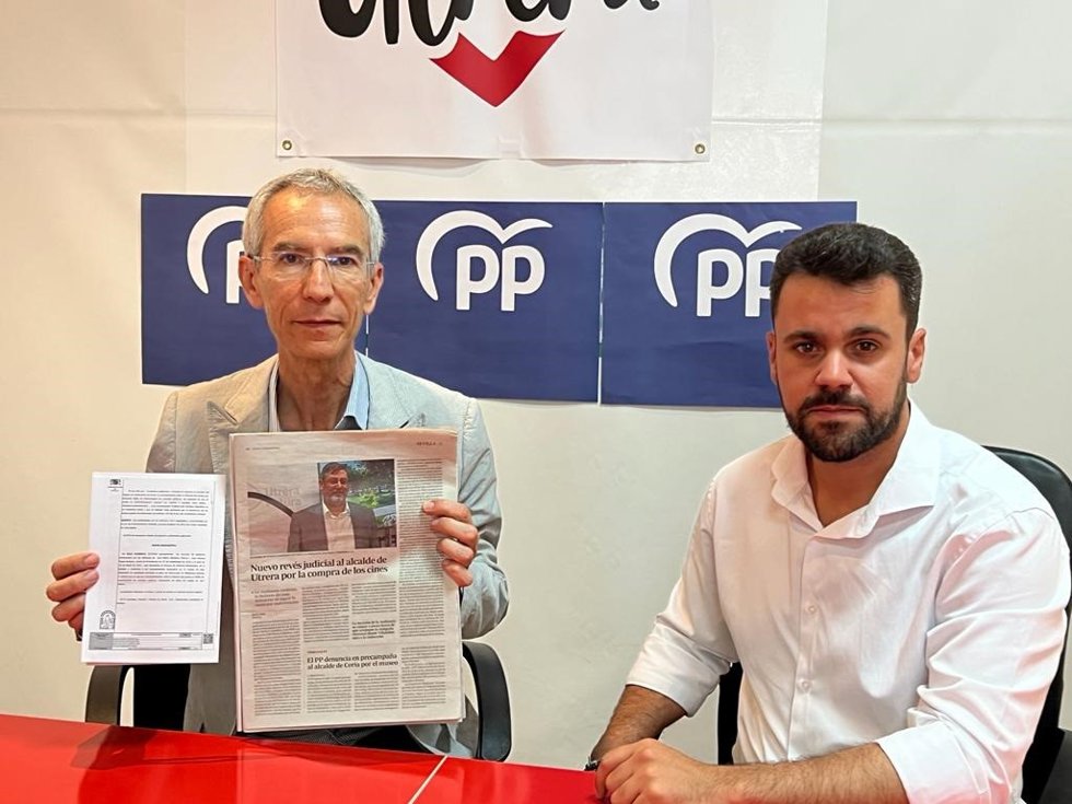 Curro Jiménez y el secretario general del PP de Sevilla