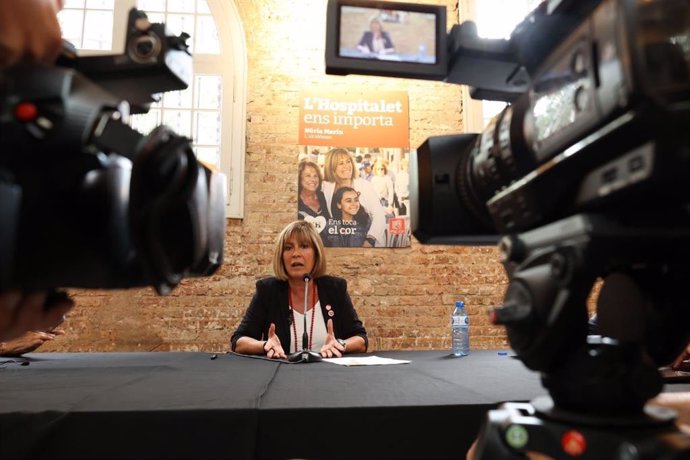 L'alcaldessa de l'Hospitalet (Barcelona) i candidata del PSC a la reelecció, Núria Marín