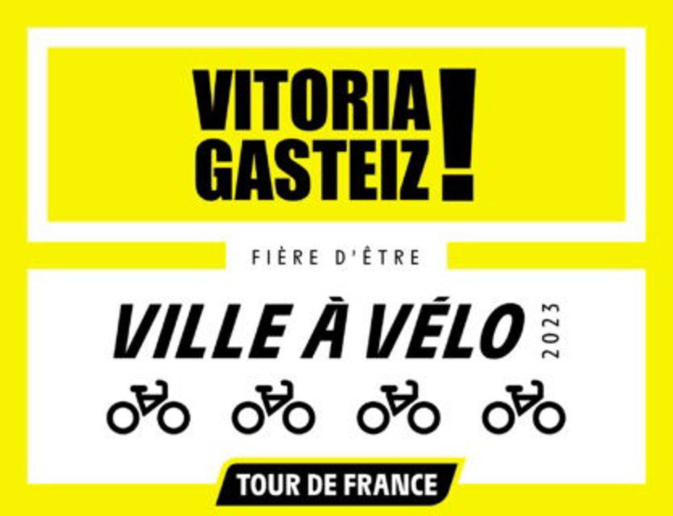 El Tour de Francia ha otorgado su máxima distinción a Vitoria-Gasteiz por sus políticas en favor del uso de la bicicleta