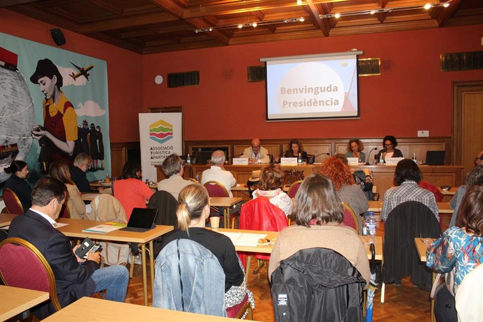 Momento de la asamblea de la entidad.