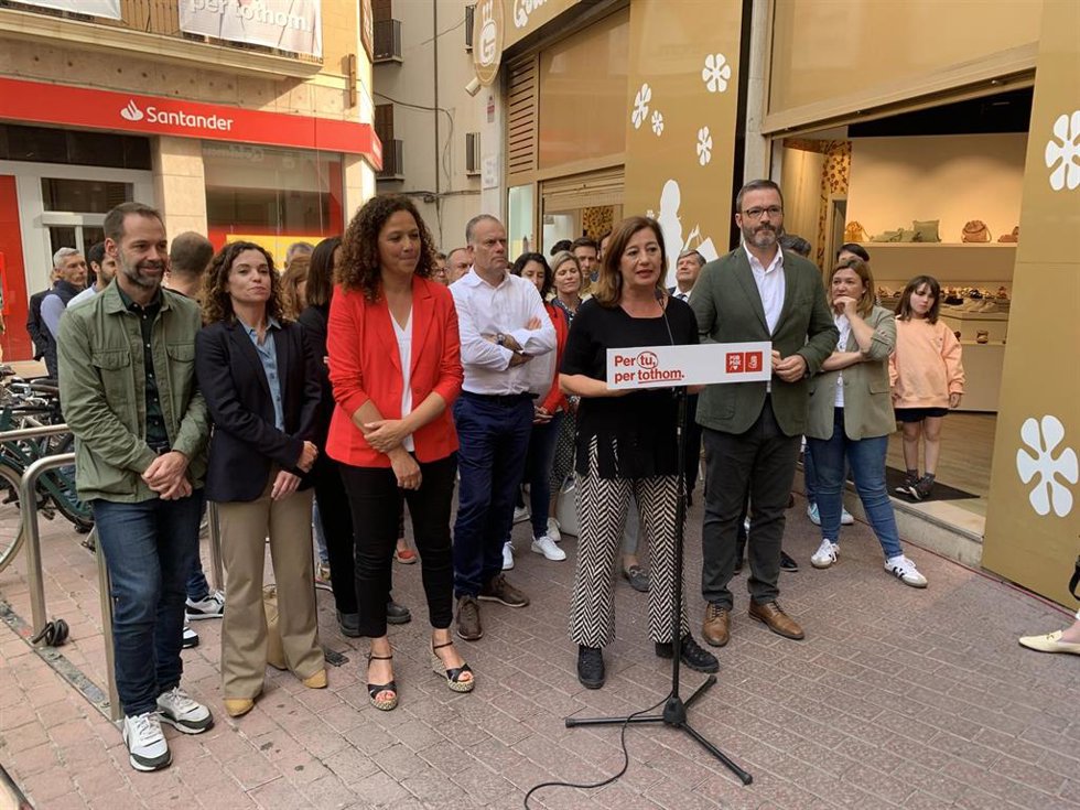 La presidenta del Govern y candidata a la reelección, Francina Armengol