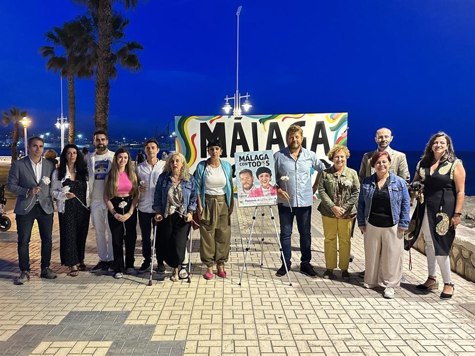 Inicio de campaña de la confluencia Con Málaga