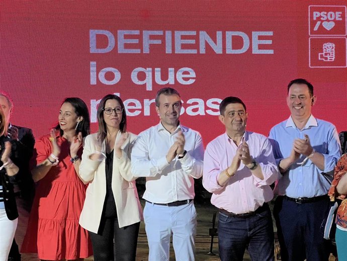 Acto de apertura de la campaña electoral del PSOE en Jaén capital