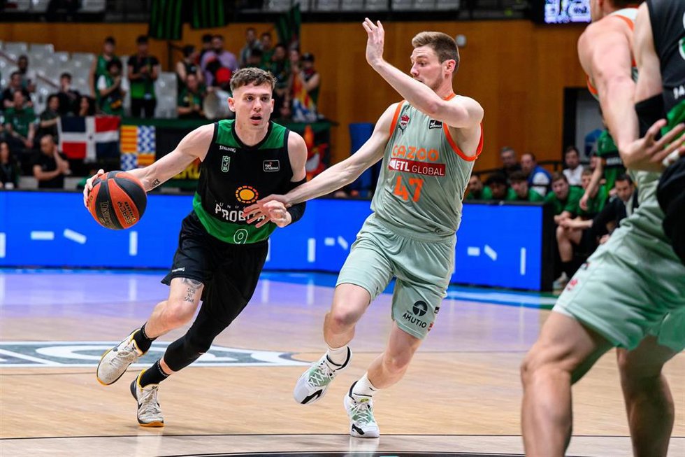 Kyle Guy, durante un partido con el Joventut de Badalona.