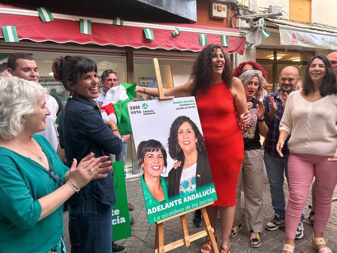 Sevilla.- 28M.- Sandra Heredia dice que Adelante repetirá "el golpe" del 19J con un "andalucismo de izquierda coherente"