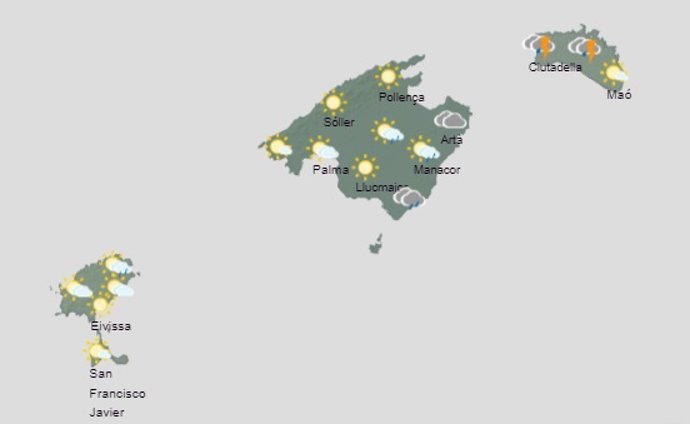 El tiempo hoy viernes, 12 de mayo, en Baleares