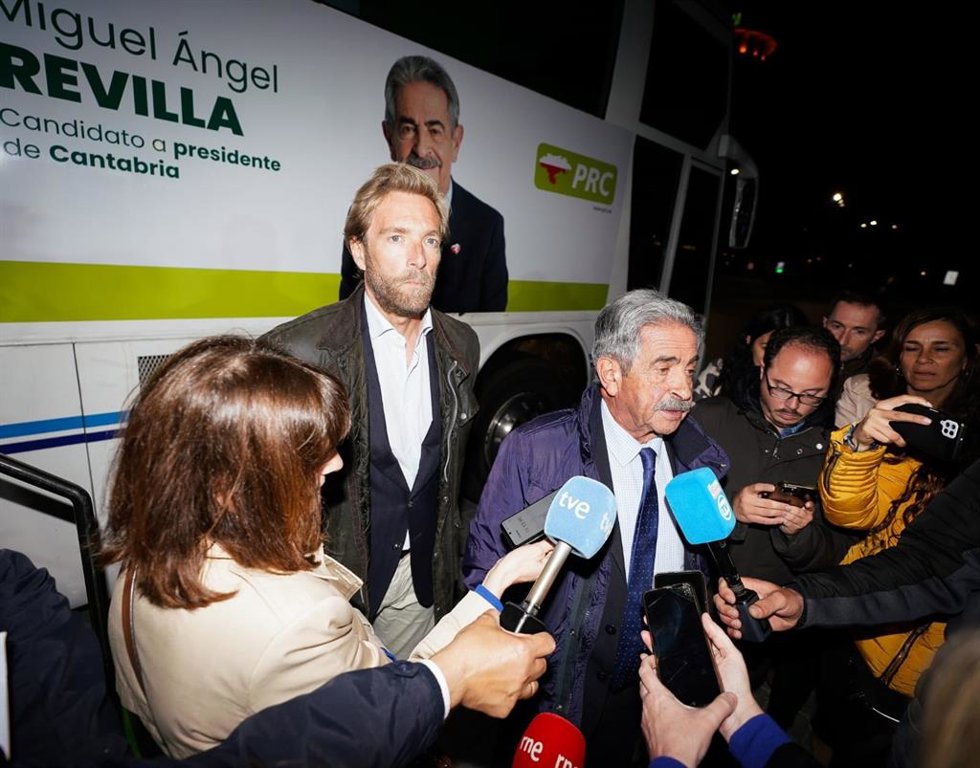 Los candidatos del PRC, Miguel Ángel Revilla y Felipe Piña