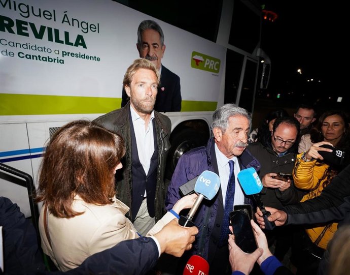 Los candidatos del PRC, Miguel Ángel Revilla y Felipe Piña