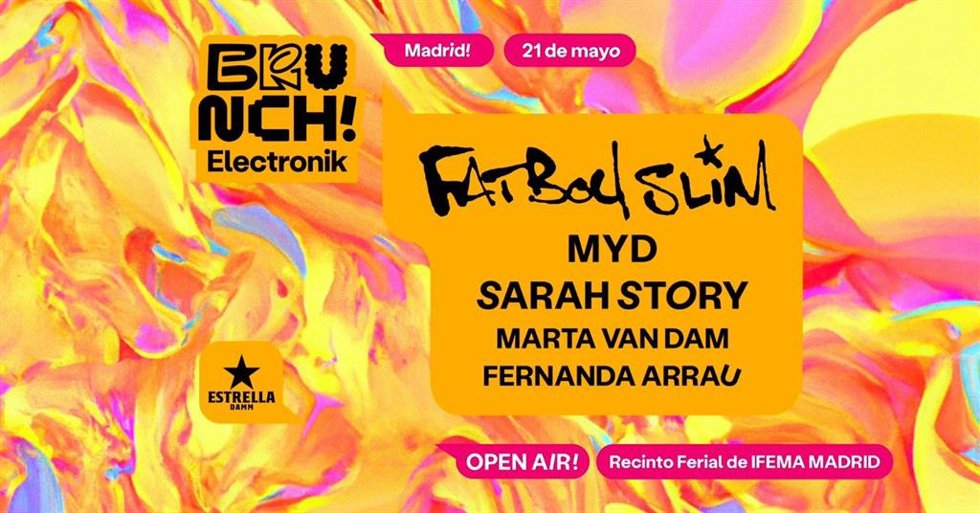 Cartel sábado 21 de mayo de Brunch Electronik