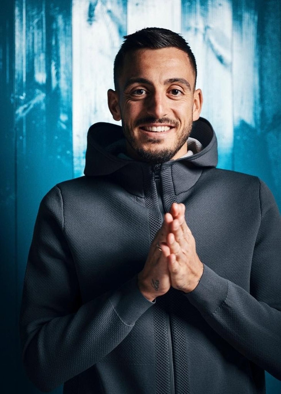 El delantero del RCD Espanyol Joselu Mato inaugura este viernes en Barcelona el Campeonato Nacional Nerf.