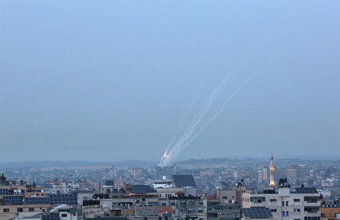 Disparo de proyectiles desde la Franja de Gaza contra Israel