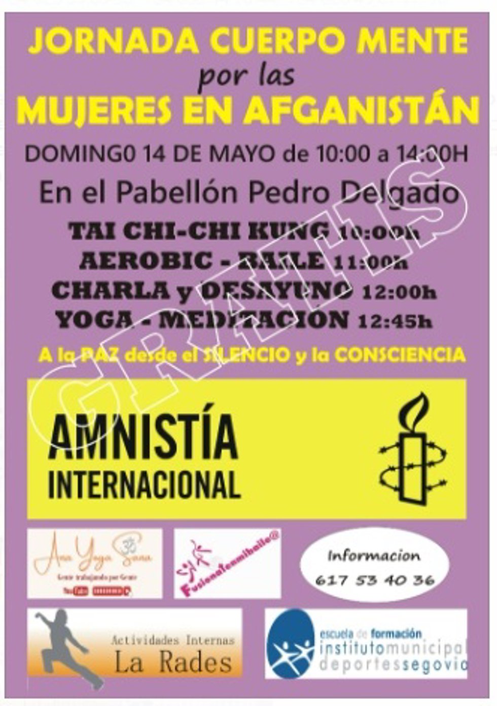 Cartel de la jornada.