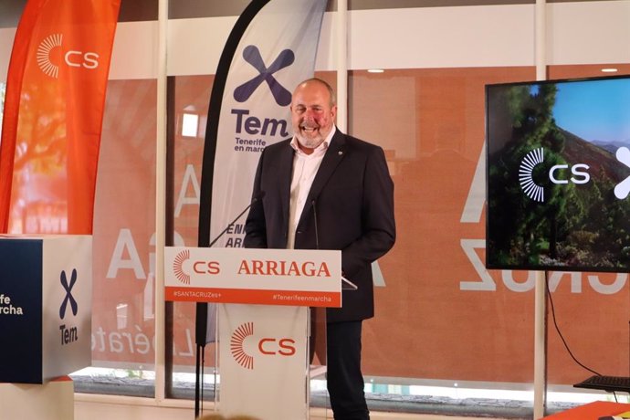 El candidato de Ciudadanos al Cabildo de Tenerife, Enrique Arriaga