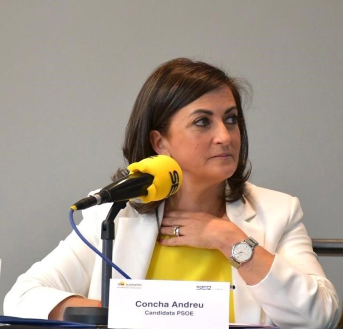 La secretaria general del PSOE, Concha Andreu