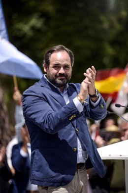 El candidato del PP a la Presidencia de Castilla-La Mancha, Alberto Núñez Feijóo