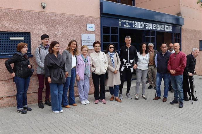 Miembros de la candidatura de IU de Segovia,