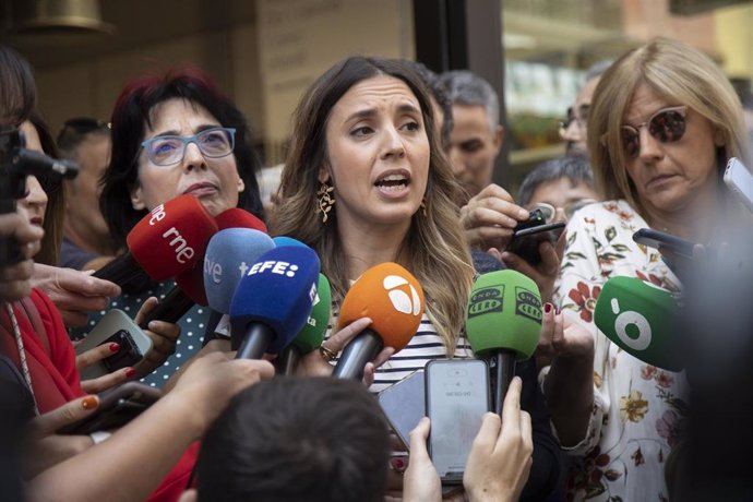 Irene Montero, ministra de Igualdad, en Castelló